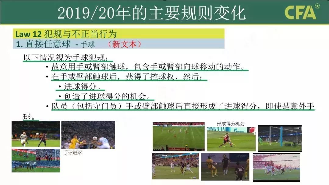 足球人墙新规,足球新规