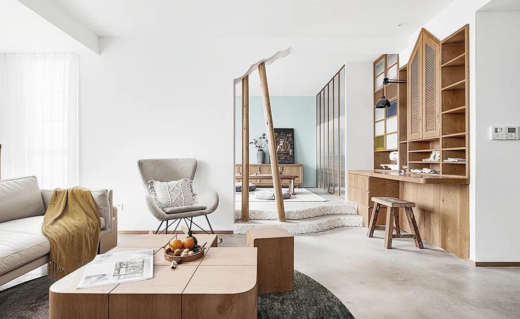 原木风让简约更有格调,现代简约和原木风混搭