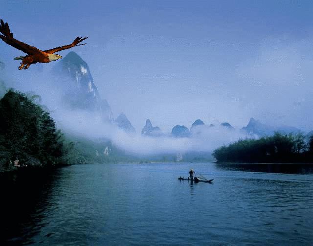 虫草山水画,四季花草山水画作品欣赏