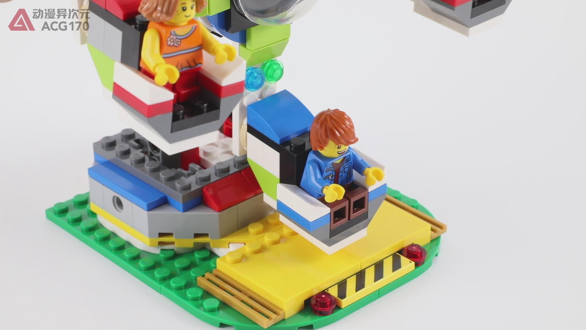 乐高积木创意百变31095游乐场旋转木马之摩天轮形态图文评测