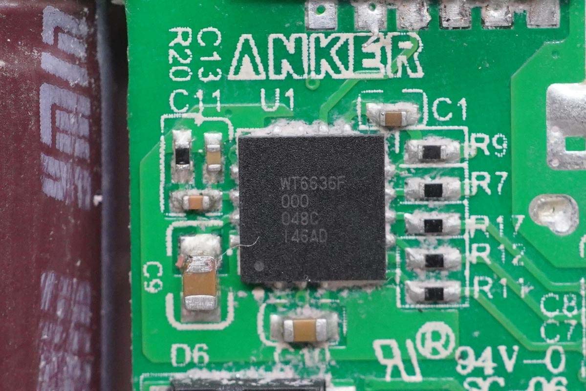 氮化镓快充拆解,双口快充头65w氮化镓拆解