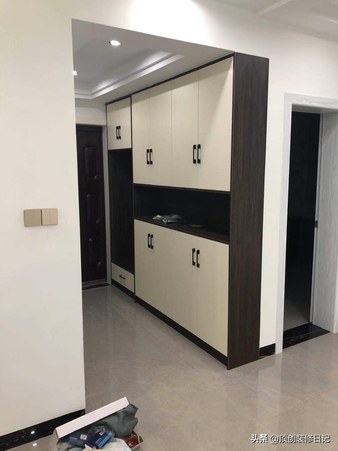 128平现代轻奢实景,128平轻奢风格效果图