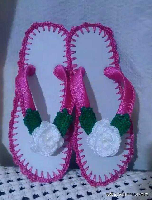 针织作品70款简约,手工针织凉鞋花样图
