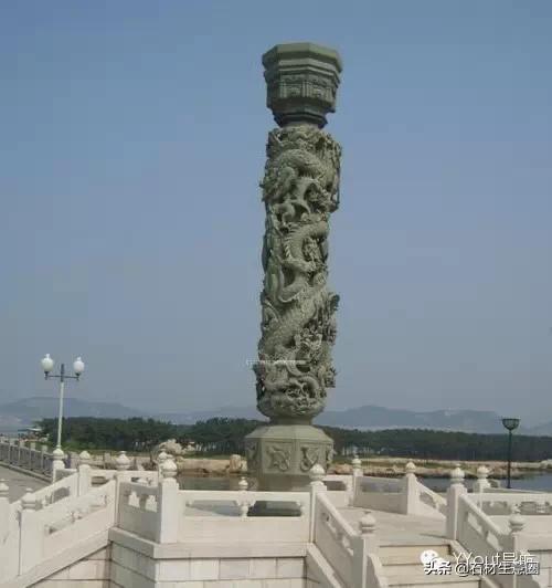 大型大理石石雕龙柱,石雕龙柱作品大全