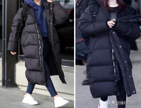 明星同款百搭羽绒服,明星冬季穿搭羽绒服平价