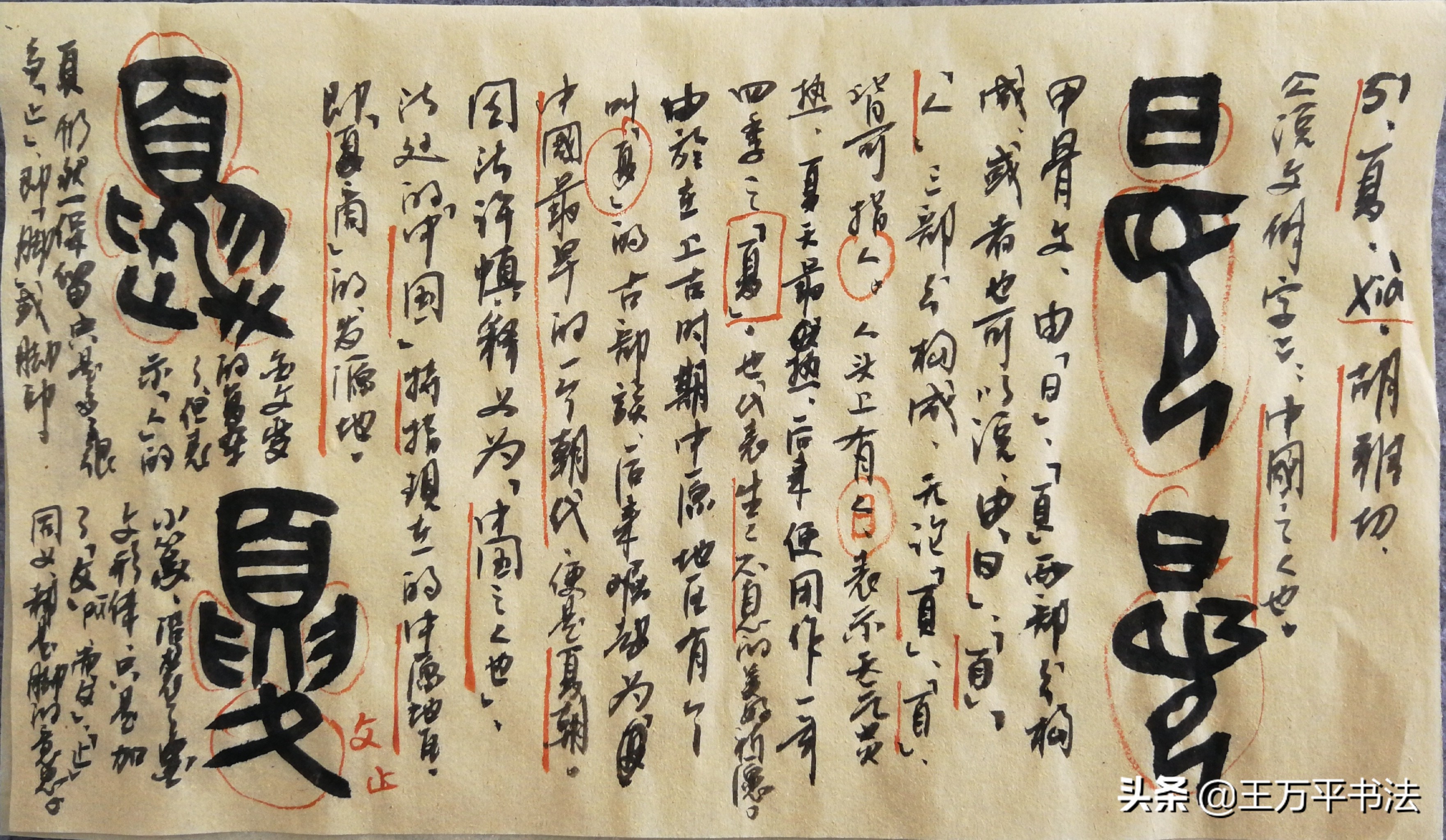 篆字识读17：头痛心烦，登高极目天朗气清；夏是一只多足虫？