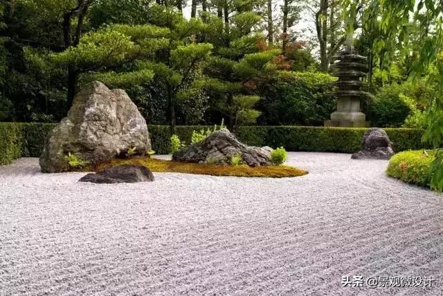 日本最有名枯山水庭院,日本枯山水效果图