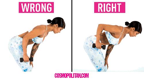 9个哑铃动作手臂腰部臀部腹部,哑铃瘦手臂和背部肩膀最有效动作