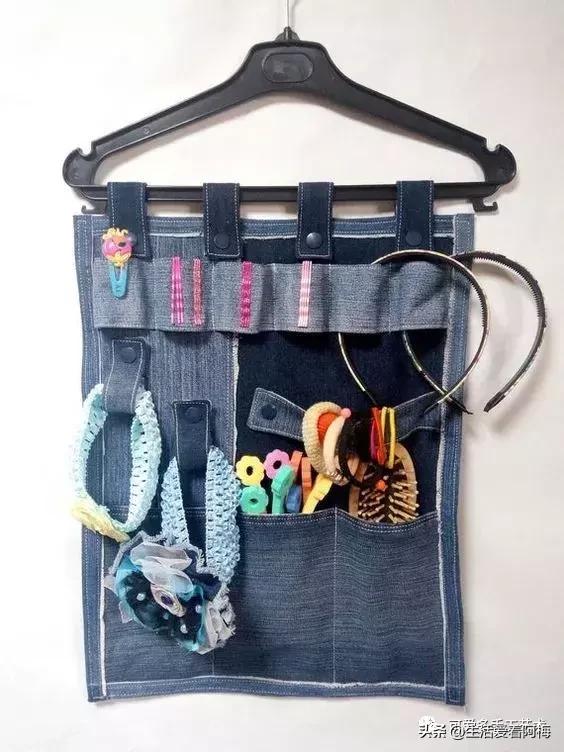 牛仔裤旧物改造手工制作小学生,废旧牛仔裤各种改造图解