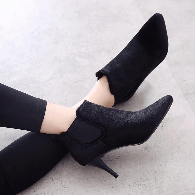 春夏显腿瘦的长筒靴穿搭,显气质的高跟靴