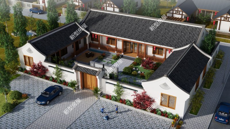 好看的中式农村自建房,简单实用的中式农村自建房