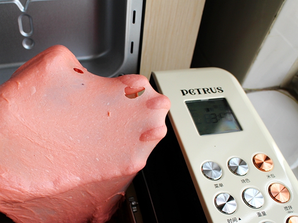 小小面包机，轻松搞定一家人早餐主食：红曲米粉手撕面包