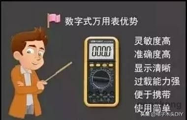 数字万用表使用方法图解通俗易懂,业余爱好者怎样使用数字万用表