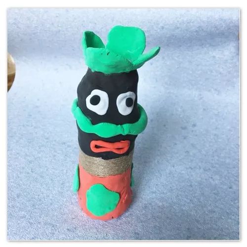 幼儿园元旦手工制作酸奶瓶,玻璃酸奶瓶子创意手工制作