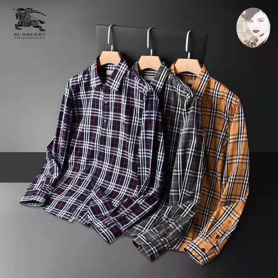 巴宝莉格子衬衫专柜最新款,巴宝莉经典格子衬衫图片