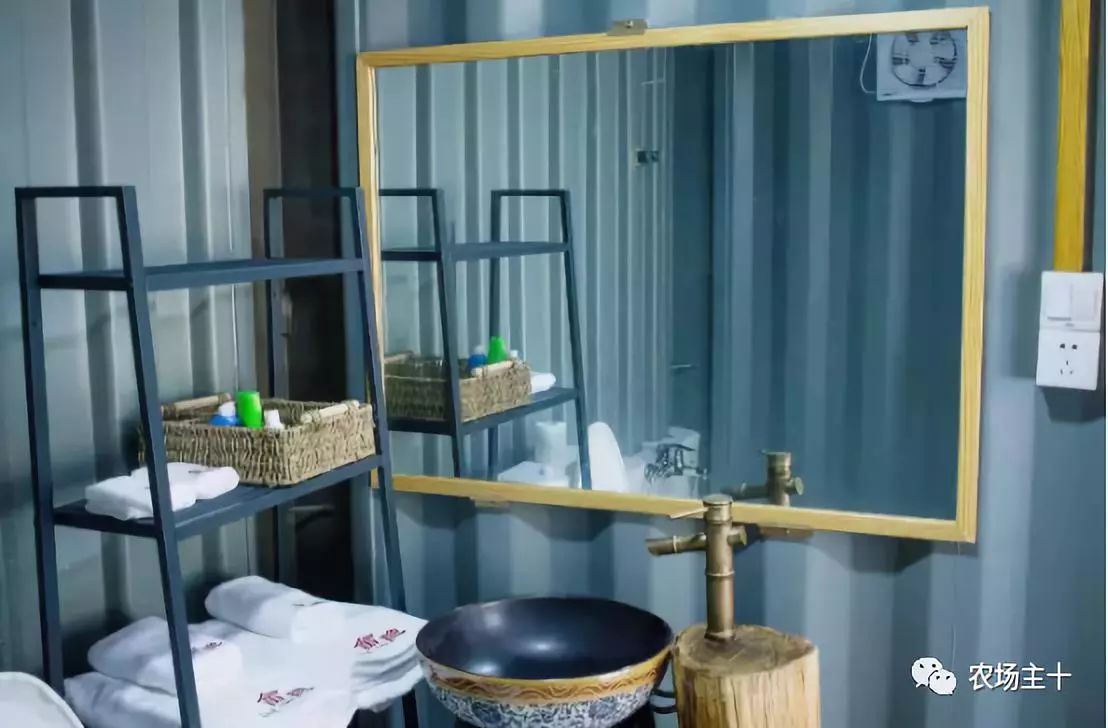 大型农场建造,家庭农场可以放置集装箱做民宿