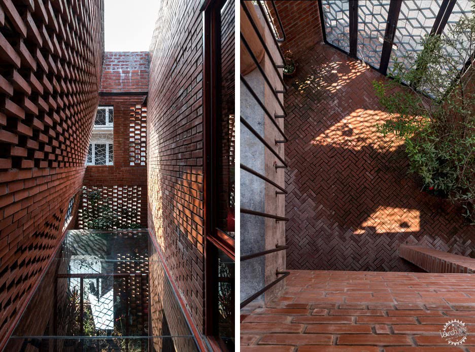 河内楼房红砖效果图,河内红砖墙效果图大全