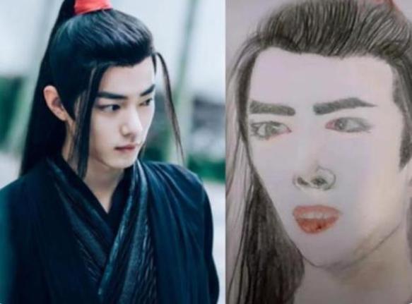 肖战的素描画教程,最简单的肖战素描画