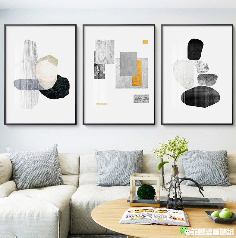 北欧风壁画装饰画,北欧风电表箱装饰画