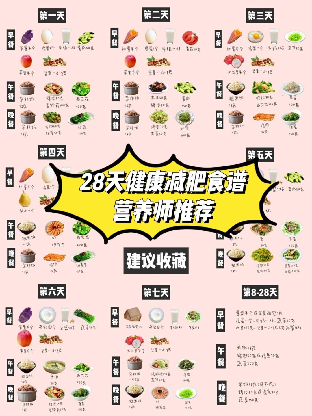 营养师一日三餐减肥餐,营养师一周食谱大全集