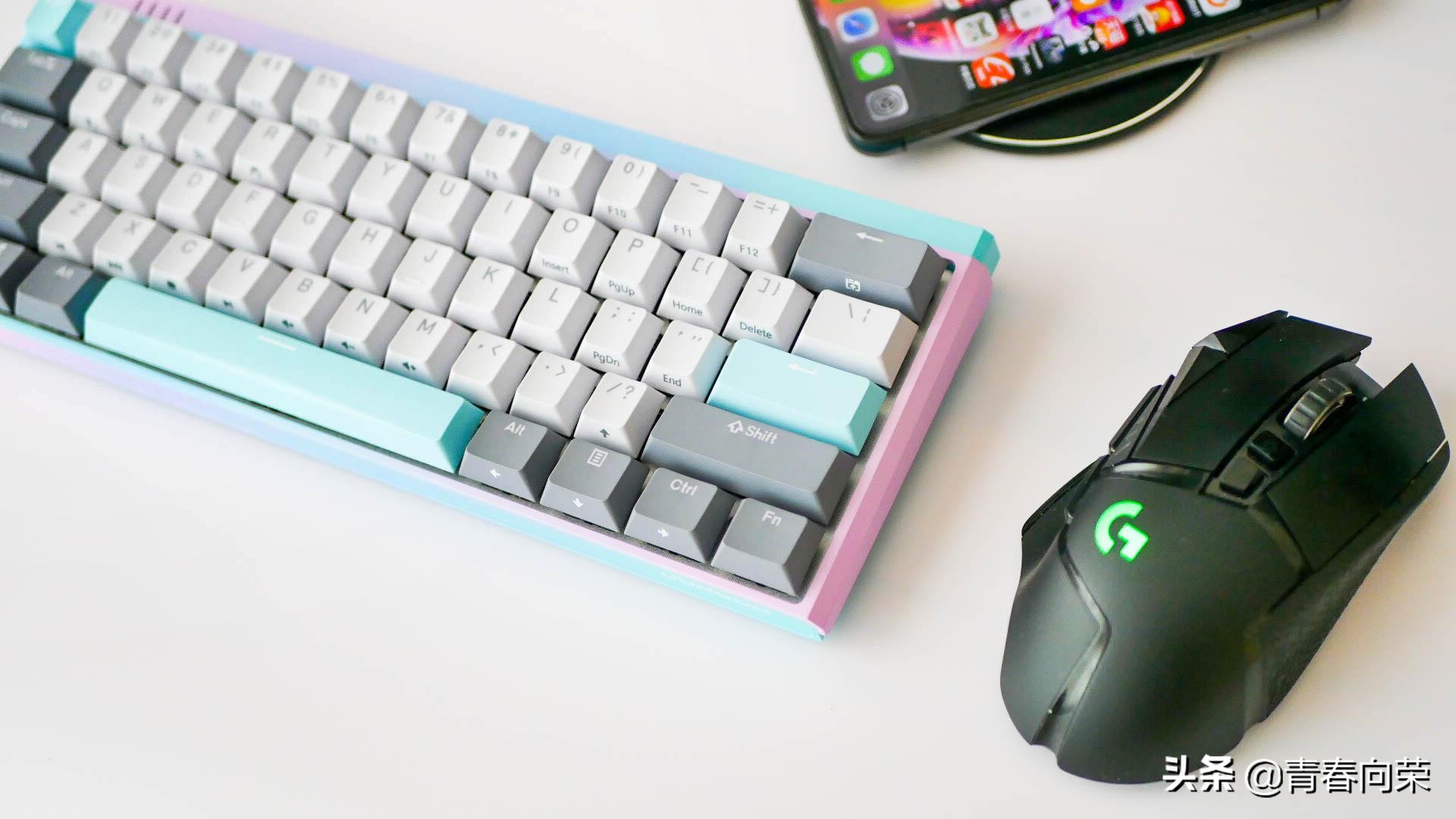 杜伽k310机械键盘简单上手,杜伽k330w无线键盘