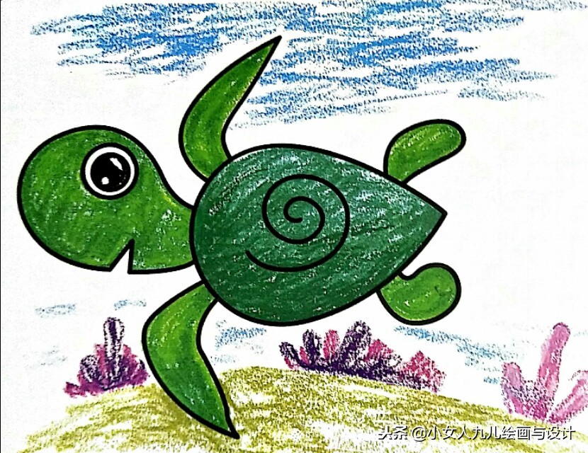 彩色铅笔简笔画人物少女,7-10岁儿童简笔画简单又漂亮