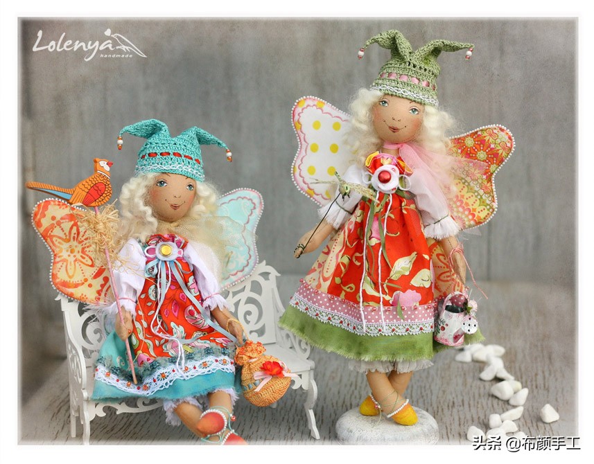 OlgaAbakumova的布艺娃娃,魔法花园里小花仙