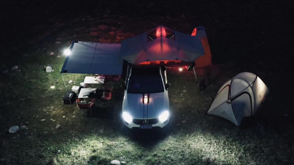 奔驰glb露营改装,glb改装露营