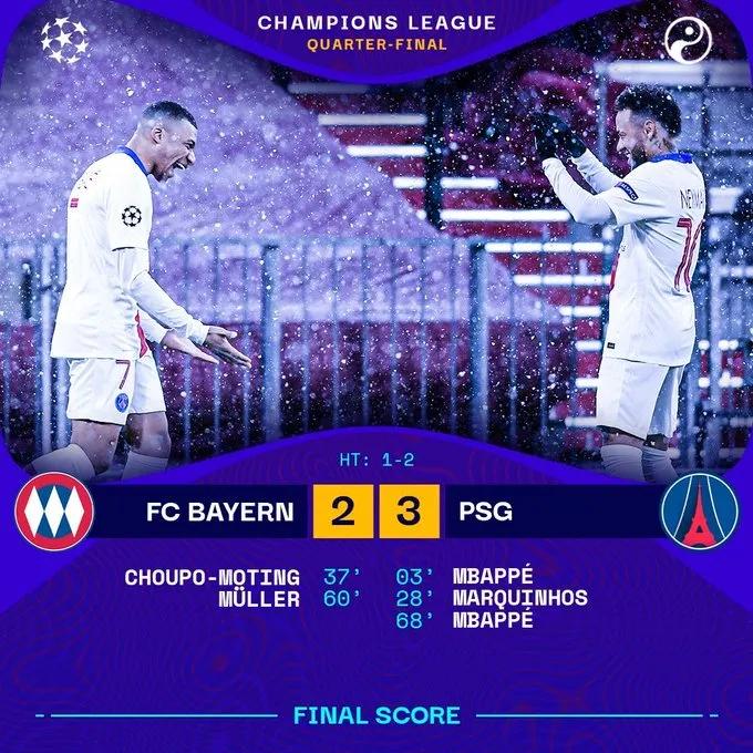 欧冠最新战报大巴黎集锦,欧冠大巴黎纽卡姆巴佩射门次数