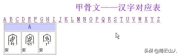 教字甲骨文与楷书对照,甲骨文书法精品附释文