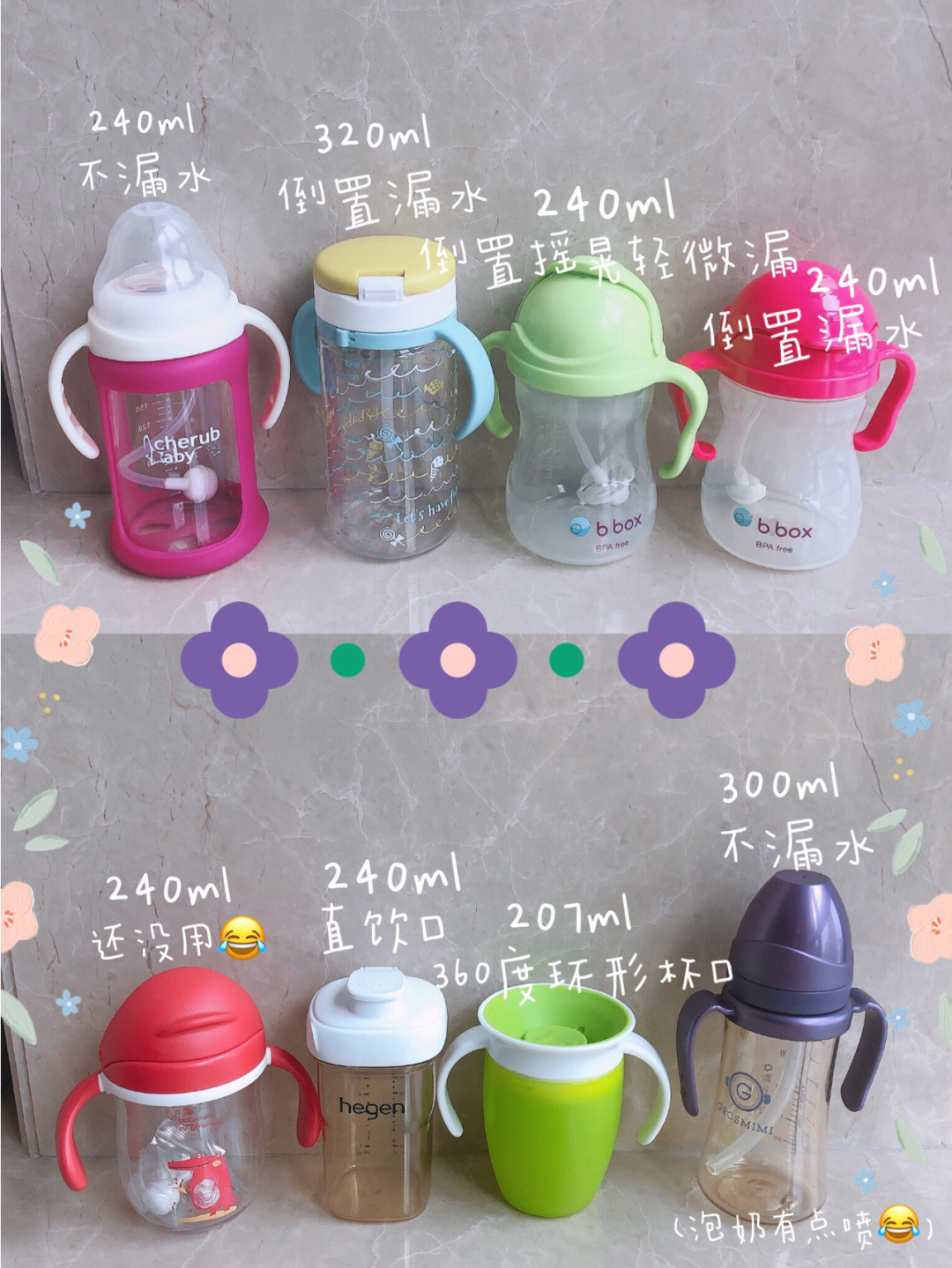 分享我买过的宝宝水杯===好用不踩雷
