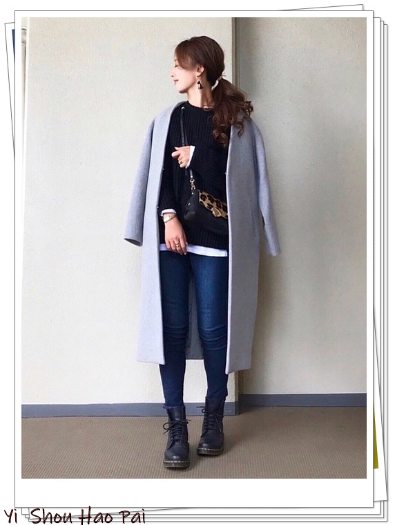 drmartens杨幂同款秋冬拼接马丁靴,drmartens马丁靴1460荔枝纹测评