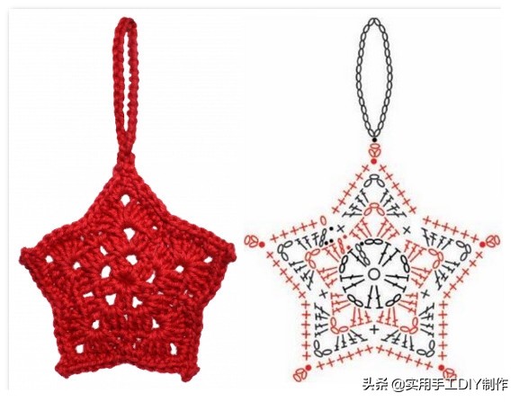 圣诞花环钩针图解,钩针编织圣诞帽贴花