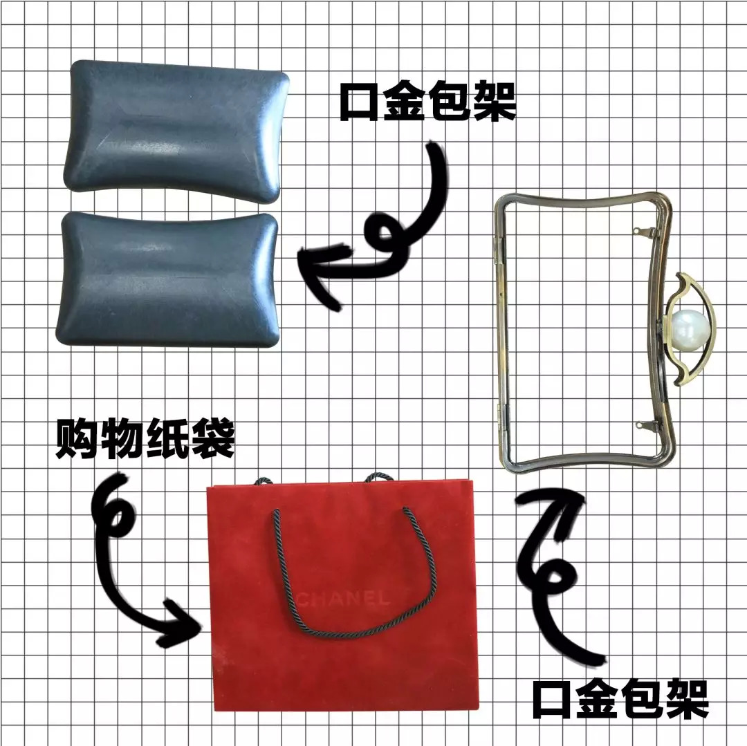 废旧纸袋如何做收纳包包,大牌纸袋斜挎包包改造教程