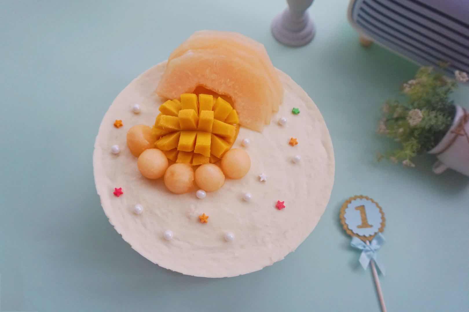 宝宝一岁生日自己做蛋糕图片,宝宝生日蛋糕自制1周岁