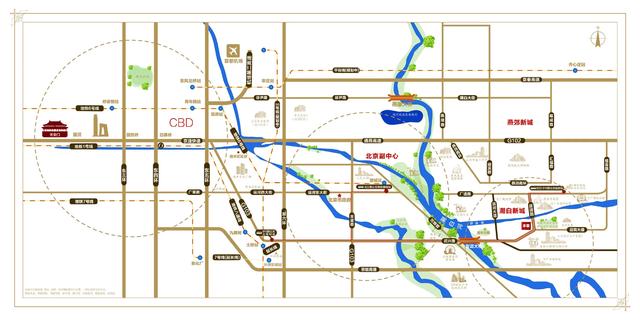 廊坊市大厂县潮白河孔雀城,潮白河孔雀城与北京一河之隔
