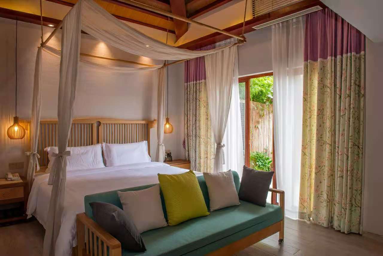 藏在河源爱心岛上的温泉民宿，巴厘岛风情小别墅，私家泡池，惊艳