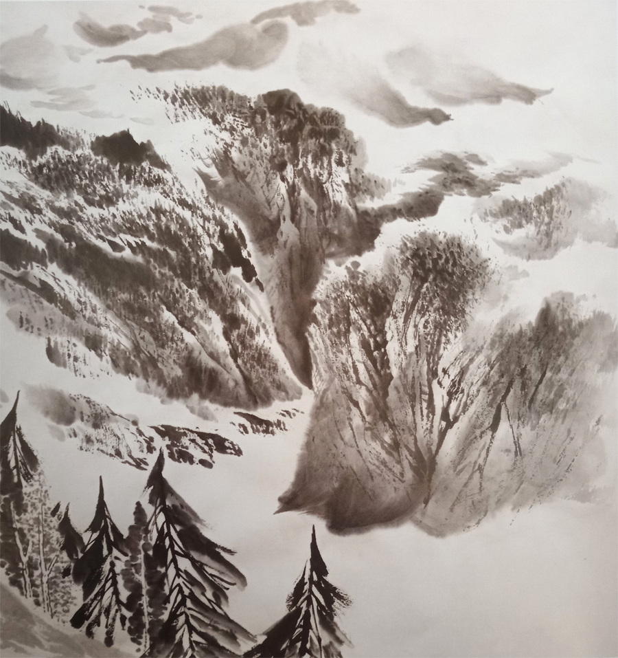 雪的画法10分钟学会画雪景,水彩画雪景的画法步骤