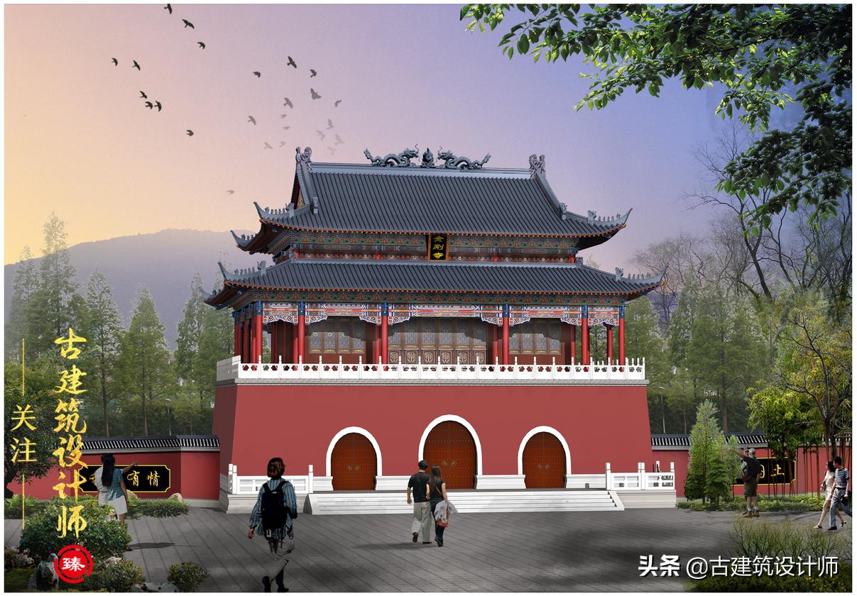 百亩寺庙规划设计图,寺庙最新规划方案