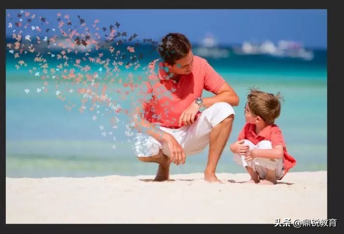 ps制作打散效果教程图,ps怎么做出人物打散的粒子效果