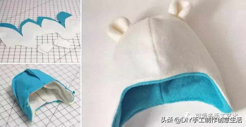 太阳越来越烈了,教你用旧衣服做遮阳帽,有教程