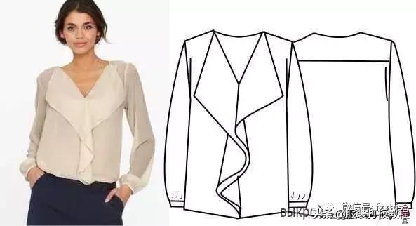 服装制版常用尺寸整理,服装衬衫打版制版图