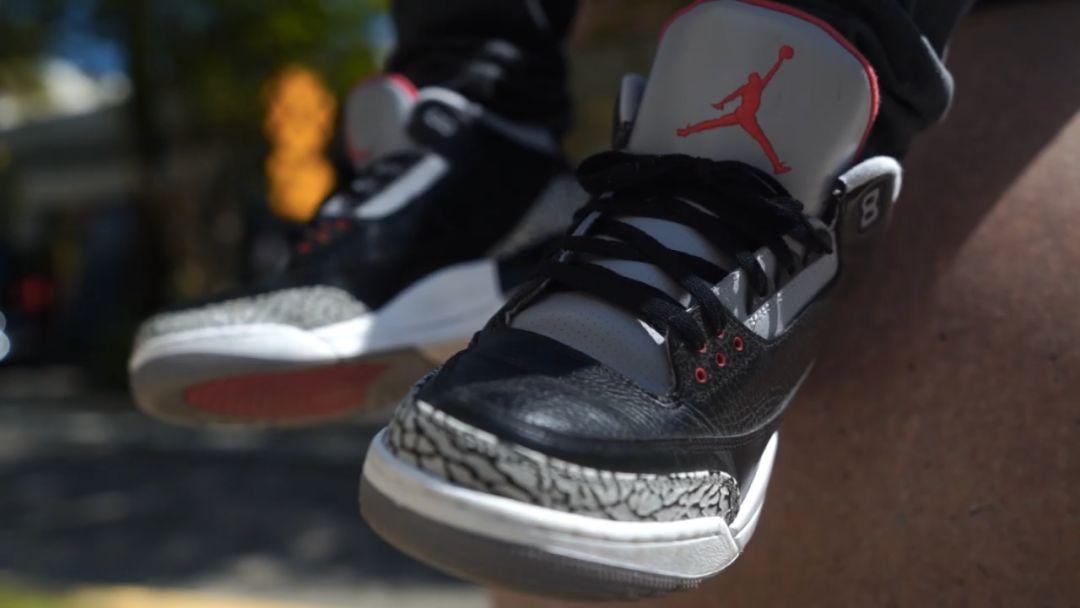 藤原浩都偏爱!AirJordan3“黑水泥”,爆穿5年后是什么样?