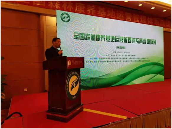 海太副会长楊玉冰授课森林康养基地打造闭环式运动提升健康新模式