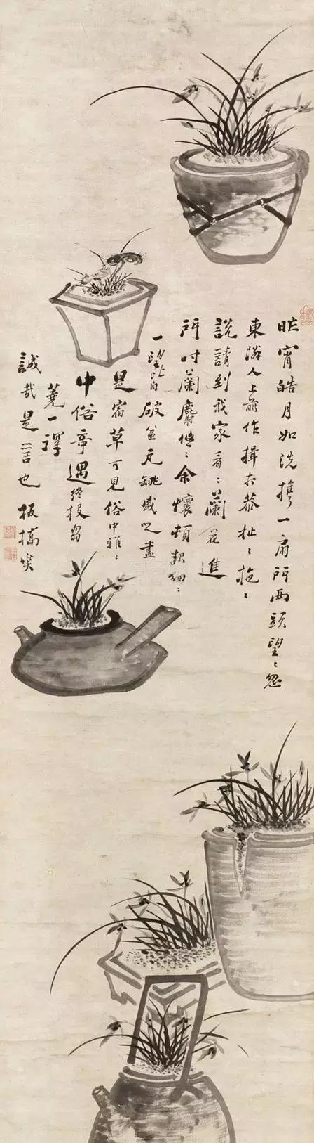 讲解郑板桥兰花画,郑板桥画兰花作品