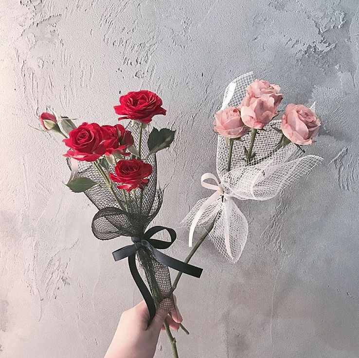 单支花束图片送女朋友,单支玫瑰花束怎么包装赶紧学起来