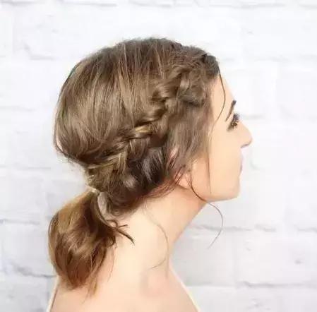 短发编发简单款好看教程图片,短发编发简单款好看步骤