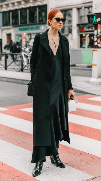 不知道穿什么就选黑大衣！这经典5组可优雅可帅气，显瘦超百搭