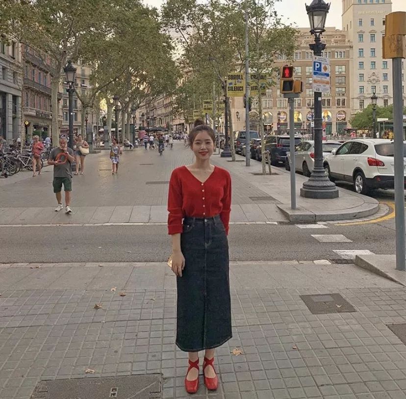 奶奶衫直筒裤搭配图,奶奶衫最洋气的搭配