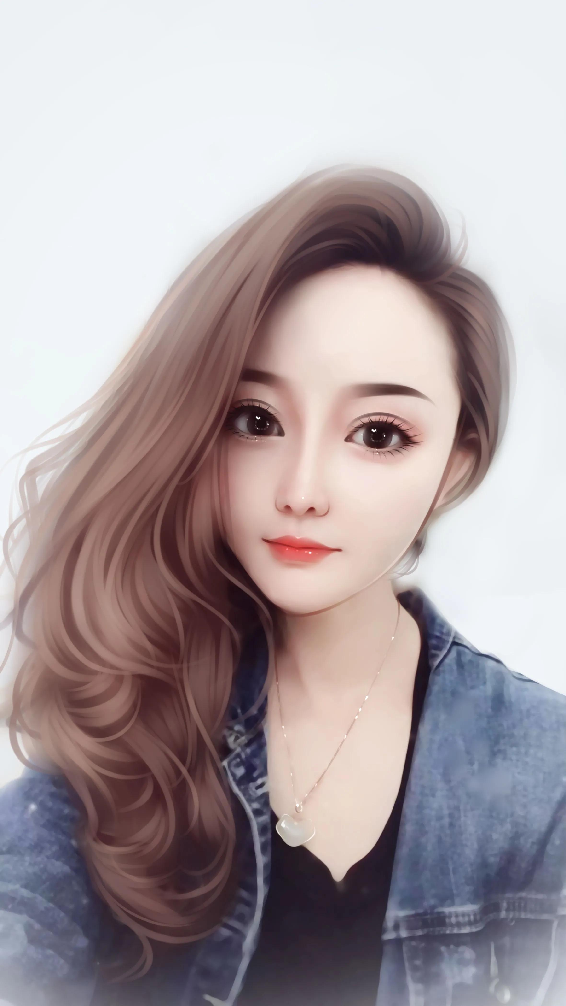 可爱的芭比娃娃手绘头像,换一换你的微信头像吧